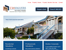 Tablet Screenshot of csavaluers.com.au